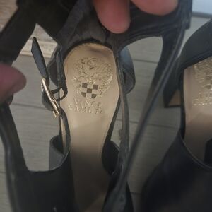 Vince Camuto Black Leather Heels